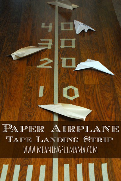 Source: http://meaningfulmama.com/2014/03/paper-plane-tape-landing-strip.html 